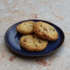 Drie cranberry witte chocolade koeken